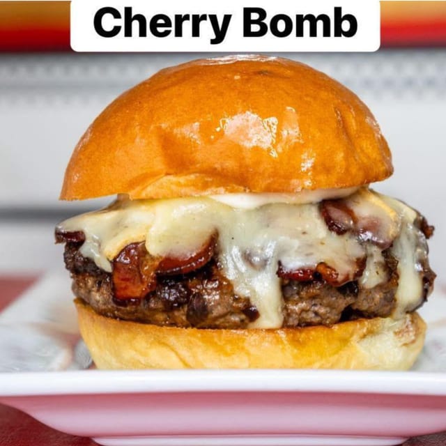 Cherry Bomb Burger.