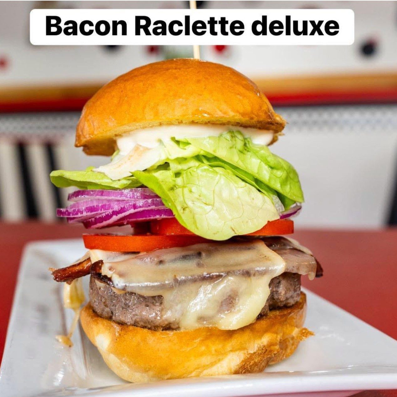 Bacon Raclette Burger.